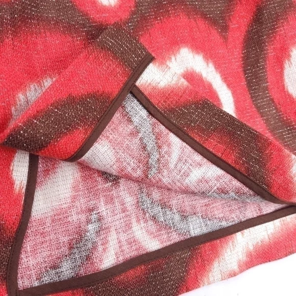 Tory Burch Linen Boho Smock Top Boat Neck Tunic Sz 4 - Picture 10 of 16